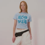 ポインテージロゴクロップTシャツ-SKY BLUE