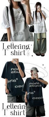 Dure レタリング半袖Tシャツ