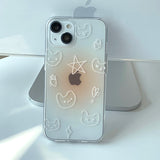 Orange_Baby Rabbit Pattern Phone Case