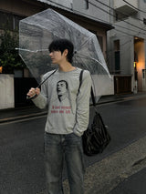Deman Vintage Artwork Crop Long Sleeve