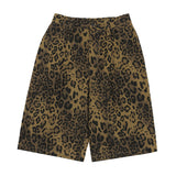 Leopard Tuck Bermuda [BROWN]