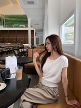 Aday Cap Sleeve Sleeve Knit Sleeveless Top / 5 Colors