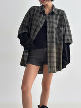 ASCLO Like Layered Check Shirt (2color)
