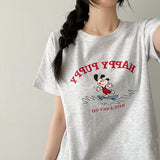 ポイントルック💛ハッピーショートスリーブTシャツ