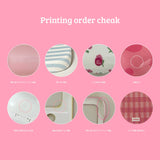 melon check glossy hard phone case