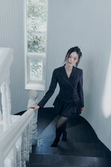 LIORA JACKET DRESS charcoal