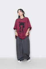 マタタプリントボックスショートスリーブTシャツ