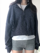 flower hood zip-up (3c)