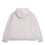 SHELL BUTTON KNIT HOOD OATMEAL