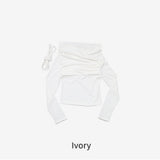 ジセンシャーリングオフショルダーTシャツ