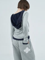 lace folding sweatpants / gray