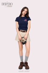 スターライト ドット ラウンド ショートスリーブ Tシャツ