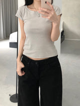 マイルドラグランショートスリーブTシャツ (4 colors)