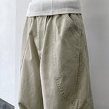 Curved Paneled Balloon Trousers