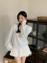 アゲインベーシックコットンルーズフィットⅤネックニット (5color)