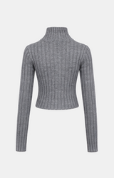 Morgan Toggle Cable Knit Zip-Up
