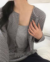 HUD Stripe Dot Cardigan