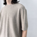 Heather Knit Crewneck Top