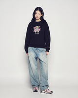 25FW WOMAN AC ベアハートスウェットシャツ ブラック