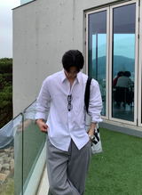 Wonderant Ice Cotton Linen Overfit Shirt