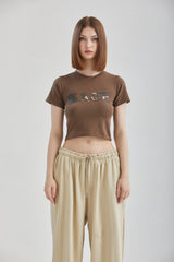 ミリクロップドTシャツ