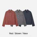 Croven Check Long Sleeve Crop Shirt