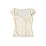 Deni Lace Ribbon Top