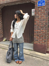 キリナ ルーズフィット バルーンスリーブ サマーブラウス