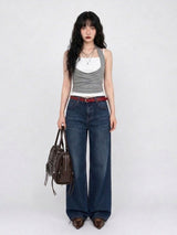 HIGH-WAISTED RELAXED WIDE-LEG JEANS (4COLORS!)