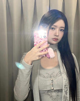 [MADE] ギャル PINK FLOWER PHONECASE_USED BY IVE REI (NO CARD CASE)