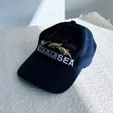Ocean Embroidered Baseball Cap