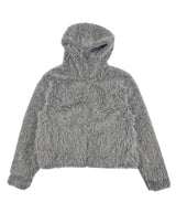 No.1541 boucle fur hood JK