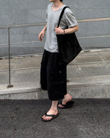 Erne Crop Over U Neck Short Sleeve Tee