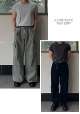 アゴナ ダイアゴナル ヘンリーネック ショートスリーブ Tシャツ