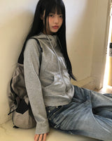 ドーミングハイネックフードジップアップ