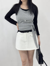 Melokey Halterneck Wrap Sleeveless T-shirt
