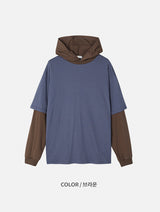 COMBI STRIPE HOOD TEE (3C)