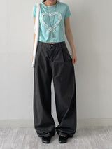 Love Lace Crop Short Sleeve T-shirt