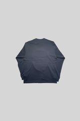 "マスク" 長袖Tシャツ(ネイビー)