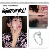 [Silver] オープンリング (Choose One of 11 types) (Random Gift Additional)