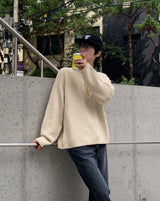 ロアークヘンリーネックオーバーニット