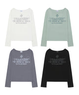 Heaven Sent Loose Fit Boat Neck Long Sleeve - BLACK