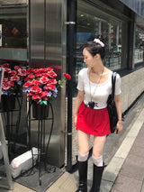 Natural Days Linen Mini Skirt