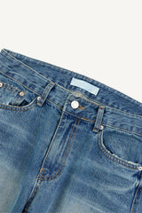 Low Hem Vintage Flare Denim Pants