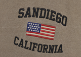  Urban San Diego Embroidery Pigment Overfit Hoodie