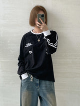 (UNISEX) 89 Line Long Sleeve T-shirt