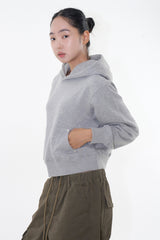 Round rivet sweat hoodie