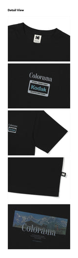 Colorama Short-Sleeved T-Shirt【BLACK】
