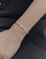 26SS★ [Premium Plating] Precise AB Single Cuff Bangle