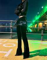 [HOT ITEM♥] 3WAY Y2K SHOULDER CROSS CLUTCH LEATHER MINI KITSCH BAG – BLACK